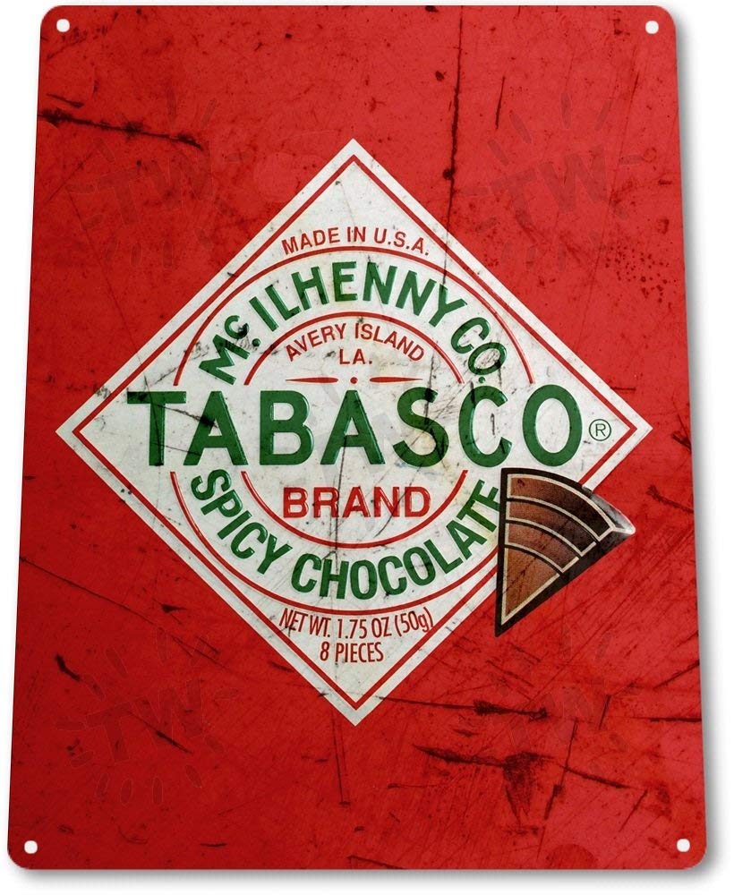 Amazon.com: TIN SIGN B469 Tabasco Spicy Chocolate Kitchen Cottage